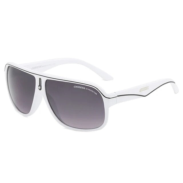 Retro Club Carrera Glasses - White