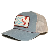 Load image into Gallery viewer, 3 Strokes of Stoke ADL Club Hat - Light Blue/Sand
