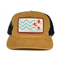 Load image into Gallery viewer, 3 Strokes of Stoke ADL Club Hat - Amber Gold/Navy
