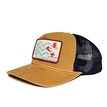 Load image into Gallery viewer, 3 Strokes of Stoke ADL Club Hat - Amber Gold/Navy
