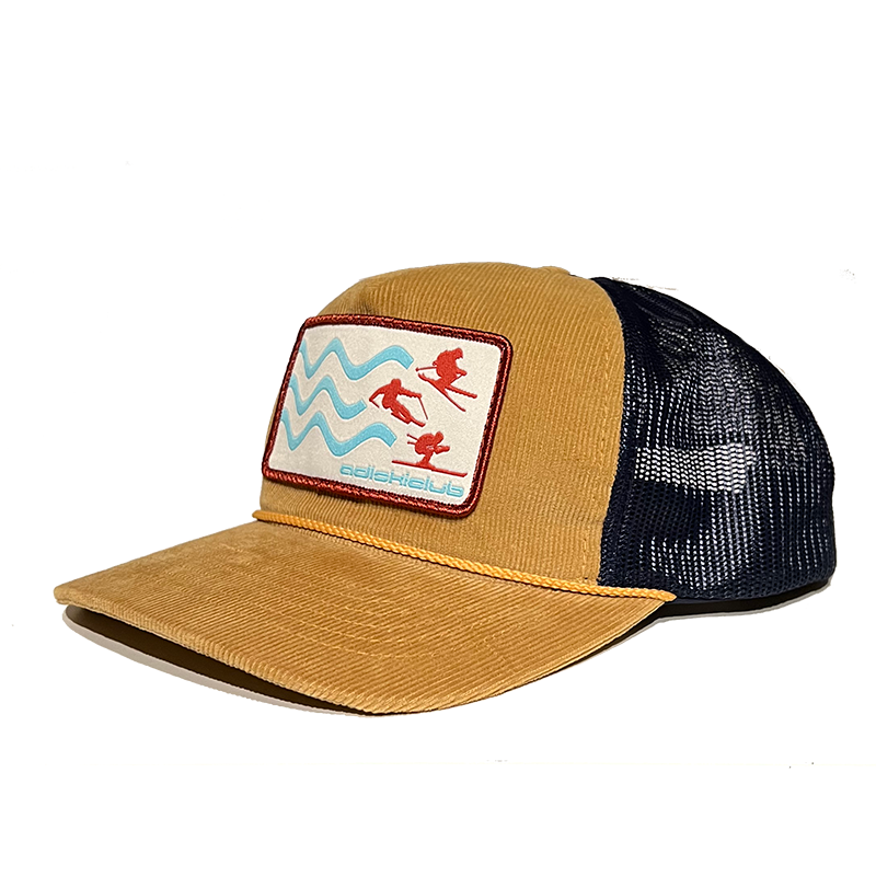 3 Strokes of Stoke ADL Club Hat - Amber Gold/Navy