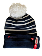 Load image into Gallery viewer, Official Raiffeisen SuisseSki Federation Beanie 2024 - Blue
