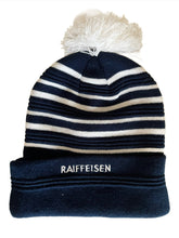 Load image into Gallery viewer, Official Raiffeisen SuisseSki Federation Beanie 2024 - Blue
