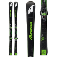 Load image into Gallery viewer, Nordica Dobermann Spitfire 76 RB Skis + X-Cell 12 FDT Ski Bindings 2021 180cm
