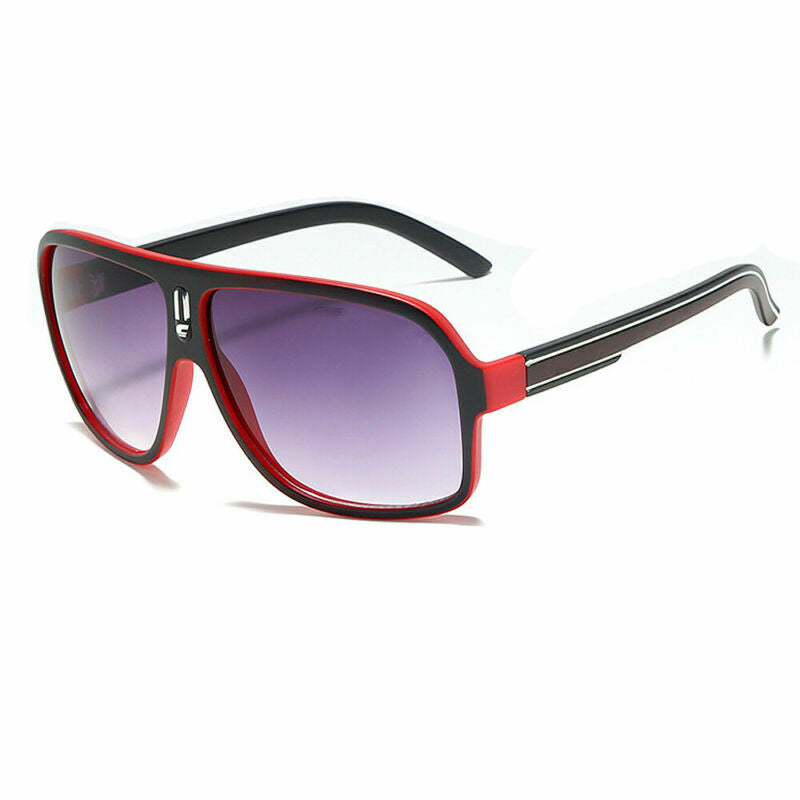 Retro Club Carrera Glasses - Red & Black